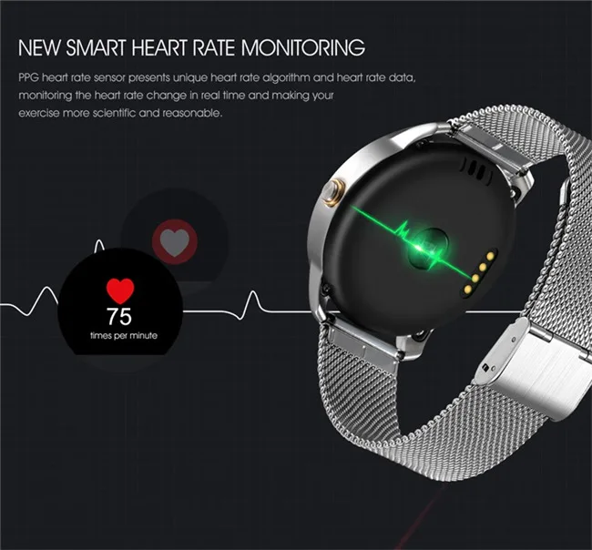 Bluetooth Montre Smart Watch 1.22 pouce IPS HD Support Daffichage Surveillance de la Fréquence Cardiaque Message Push pour IOS Android Bluetooth Montre Smart Watch 1.22 pouce IPS HD Support Daffichage Surveillance de la Fréquence Cardiaque Message Push pour IOS Android