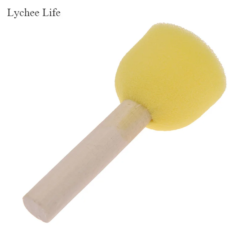 Lychee Life 5pcs/set Ceramic Sponge Rod Of Water Absorbing Sculpture Bloom Tools DIY Pottery Arts Tools Supplies