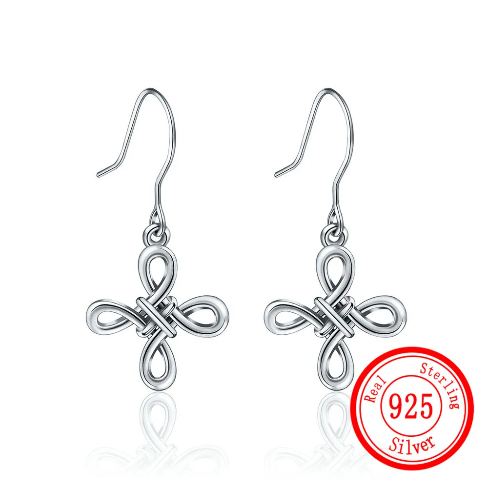 

S925 Sterling Silver Earrings for Women's Glamour Creative 100% Standard Silver Making Earring Ear Drop Jewelry Gifts