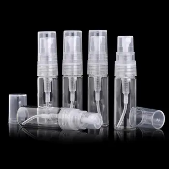 

1000pcs/lot 2ML Clear Mini Glass Spray Perfume Bottle Empty Small Sample Perfume Atomizer Container Cosmetic Perfume Bottle