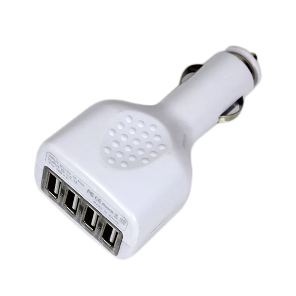 Portable Car Charger 5V 2.1A USB 4 Port Car Cigarette Lighter Socket
