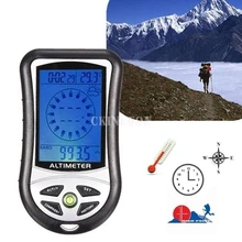 100 шт./лот цифровой 8 в 1 ЖК-компас барометр альтиметр Термо Температура Часы Календарь
