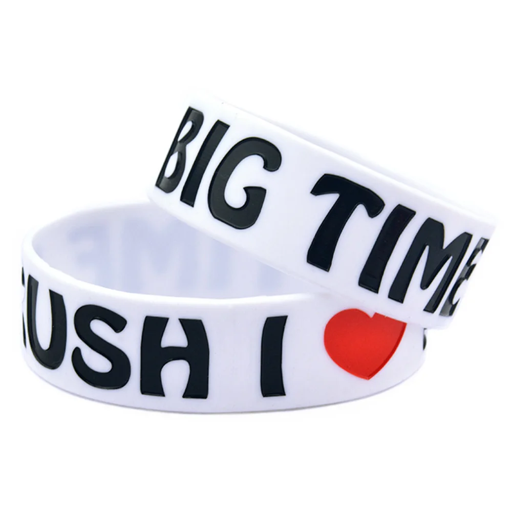 1 шт. силиконовый браслет I Love Big Time Rush шириной дюйм для музыкального