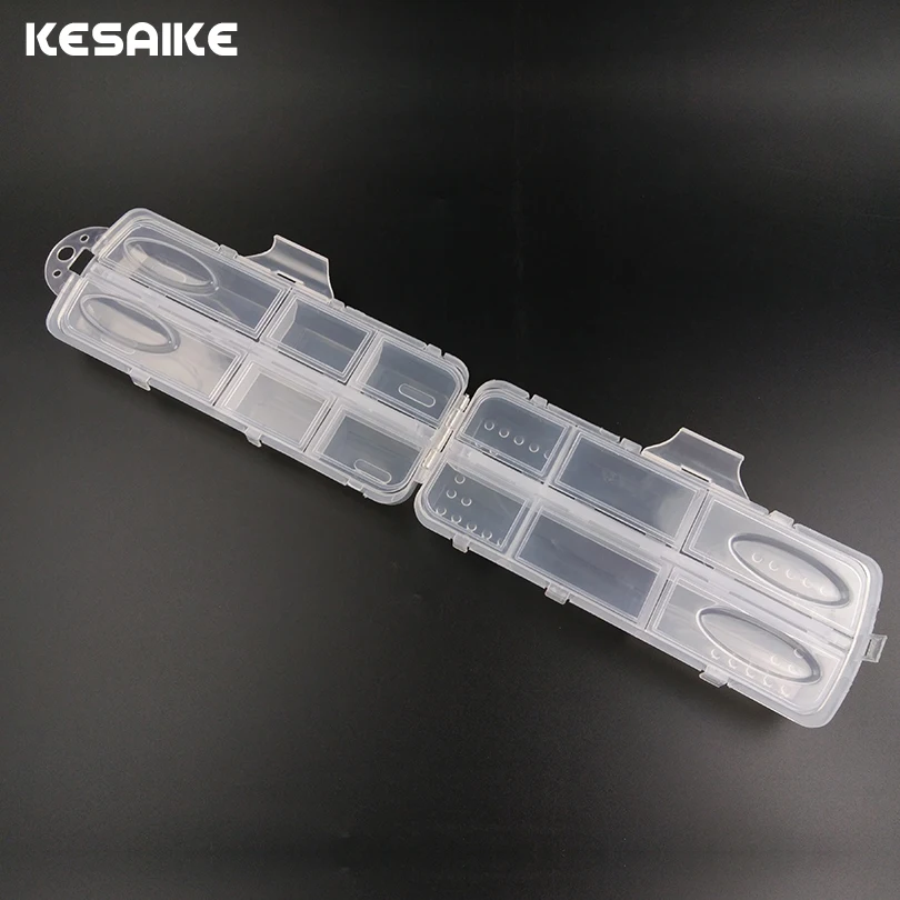 KESAIKE 16.5cm Fishing Box Accessories Lures Bait Case Transparent Shrimp Boxes for Tackle Fish Baits Tools | Спорт и развлечения