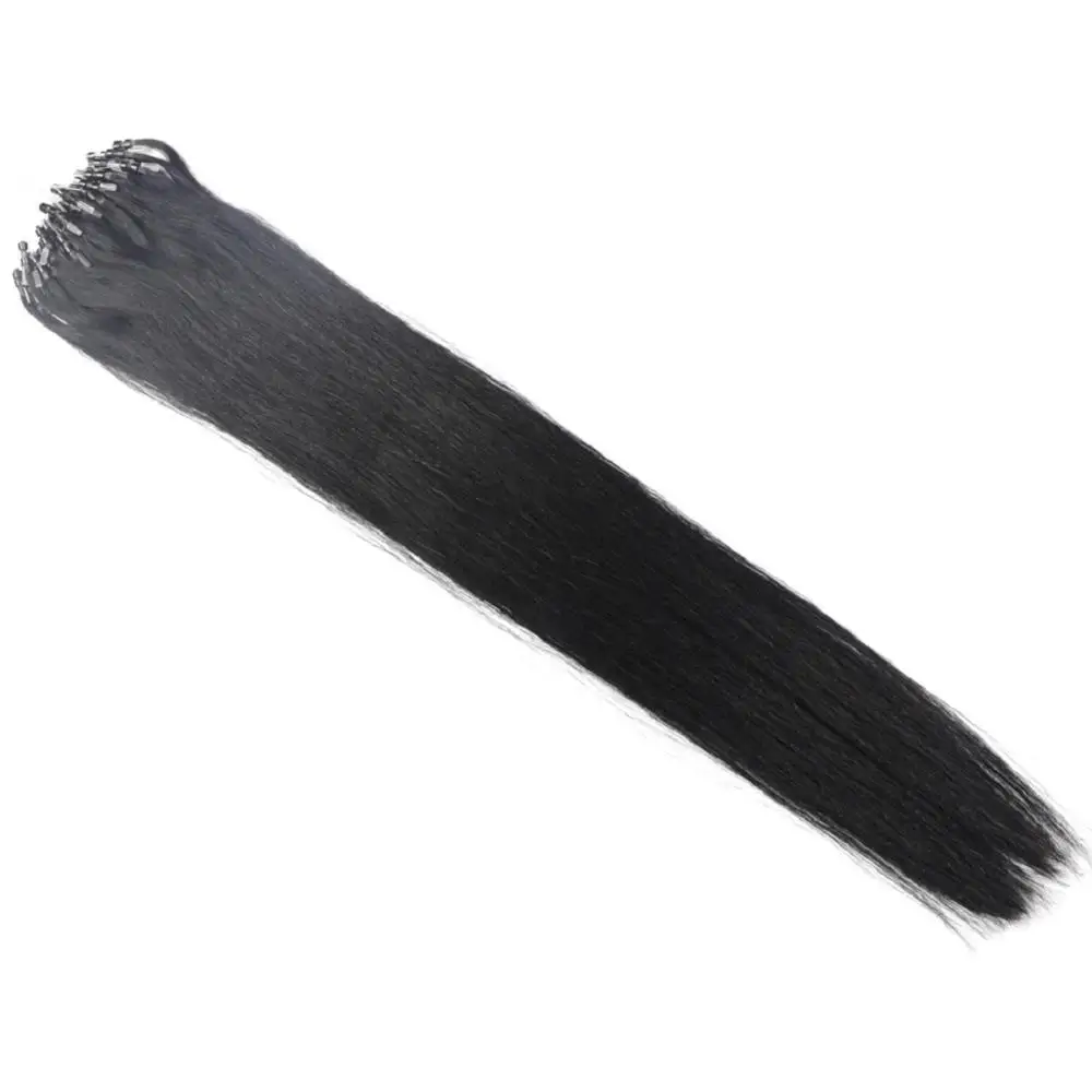 ZZHAIR 1g/S 16"-22" Machine Made Remy Loop Micro Ring Hair 100% Human Hair Extensions Capsule Keratin Bead 50S Pack