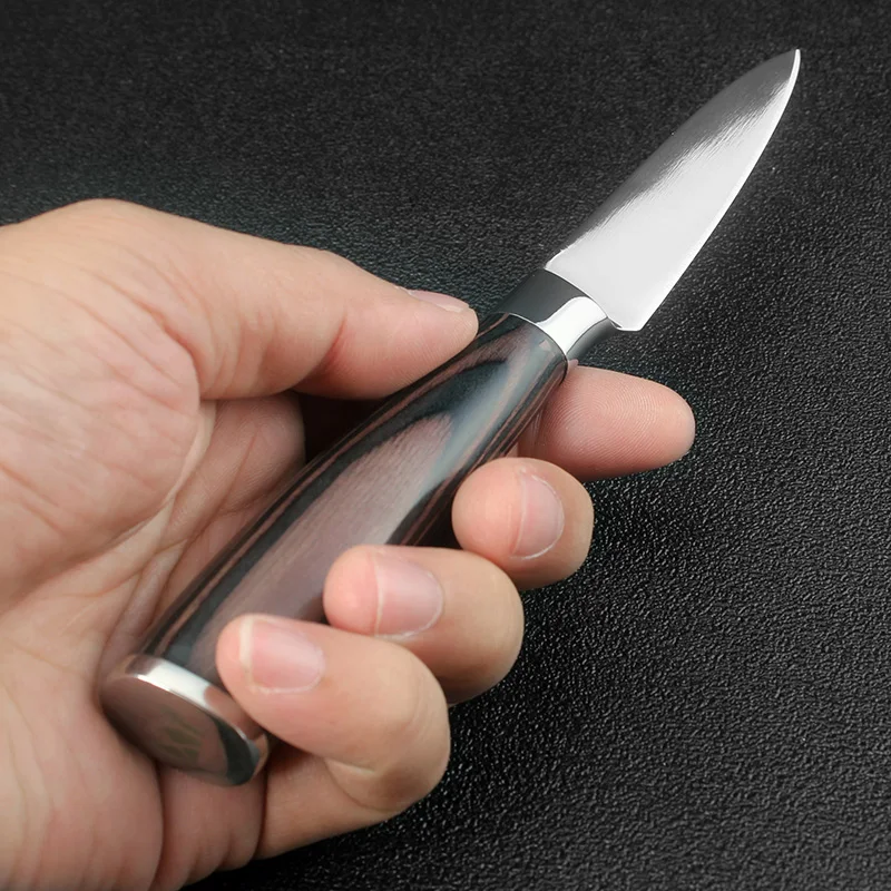 XITUO 3,5 дюймов очень острый нож для фруктов зеркальный нож для очистки фруктов кухонные инструменты для жизни нож для мяса 7Cr17Mov мульти нож подарок