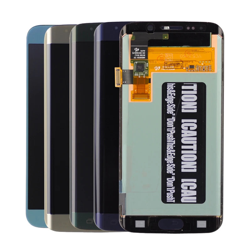 

White Blue Gold For Samsung Galaxy S6 Edge G925F LCD Display + Touch Screen Digitizer Assembl Free Shipping