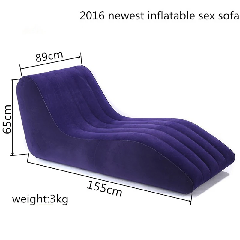 2016 New S Shaped Inflatable Sex Sofa Chair Adult Game Sexy Furniture 