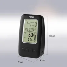 Digital Thermometer Wireless Remote Hangable Kitchen Oven Food Cooking BBQ Meat Thermometer with Timer Temperature Alarm digital rf wireless food meat thermometer upgrade double probes temperature timer alarm oven bbq grill kitchen thermometer