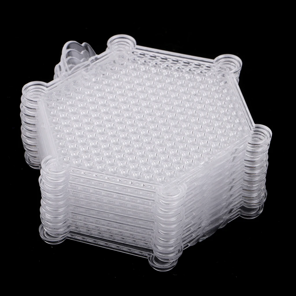 Transparent Water Fuse Beads Boards Clear Plastic Pegboards Fuse Beads