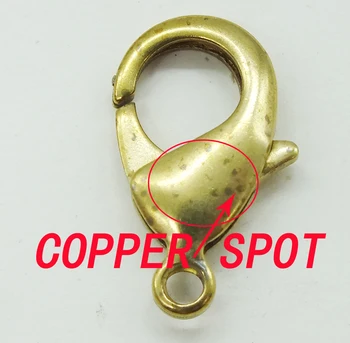 

Wholesale 100PCS pure brass lobster clasp
