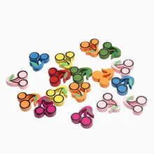 

Wooden Cherry Styles Beads 40pcs Spacer Beads Toys For Baby DIY Crafts Kids Toys & Pacifier Clip 20X20mm