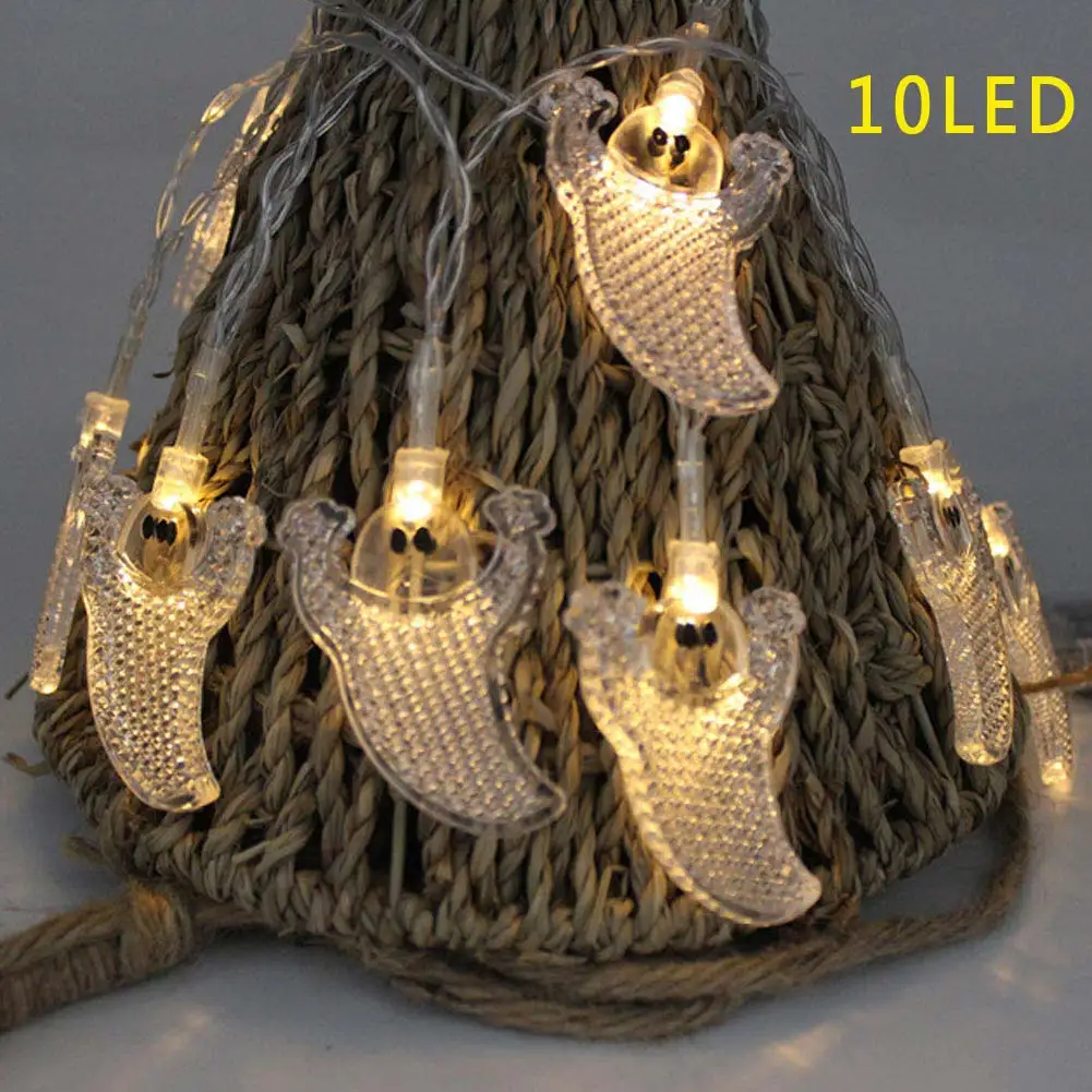 10LED 20LED Волшебная Гирлянда призрак лампа для Хэллоуина рождественской вечеринки