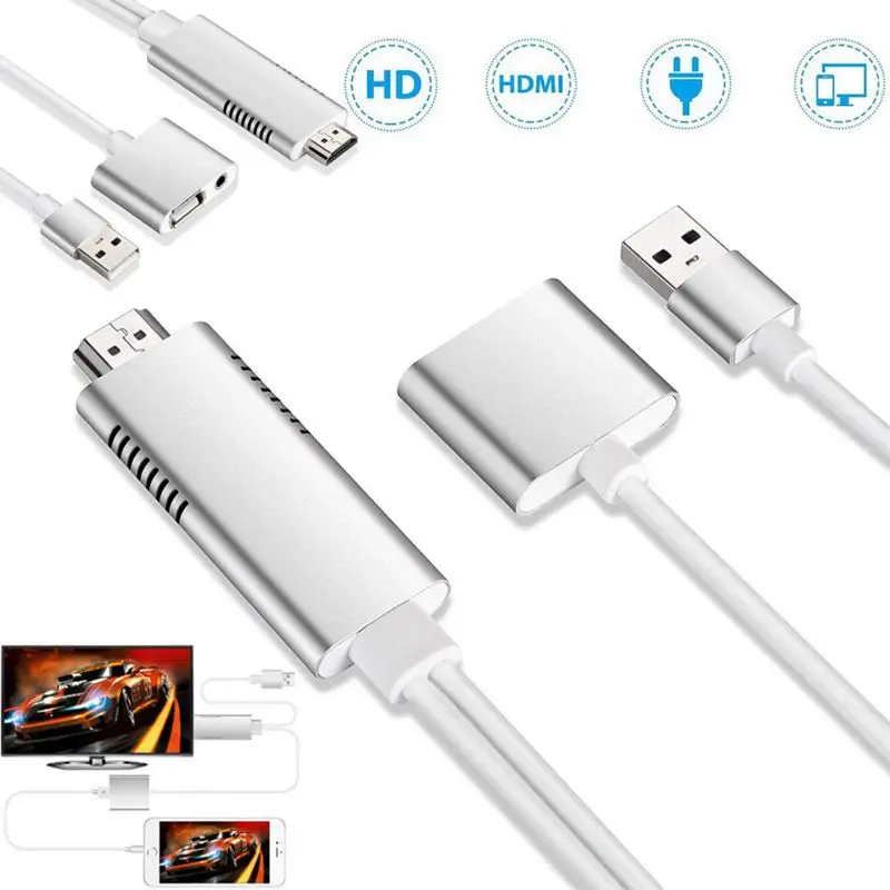 Hdmi зеркальный смарт кабель Hdtv Av телефон к ТВ адаптер для Iphone Ipad|Беспроводные