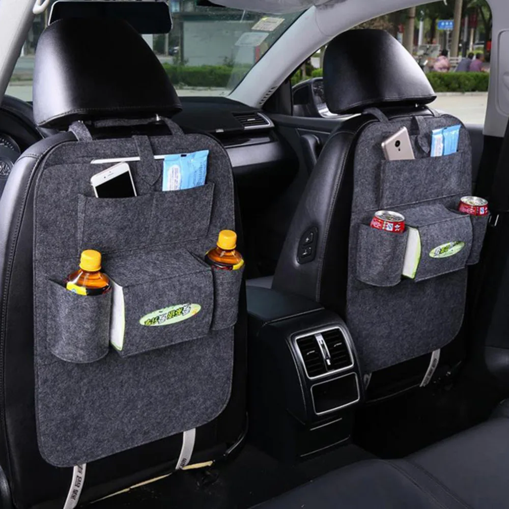 1PC Car Storage Bag Universal Box Back Seat Bag Organizer Backseat Holder Pockets Car styling ...