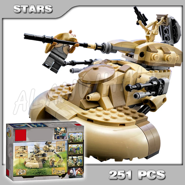 

251pcs New Space Wars AAT Tank cannon Battle Pilot shooters 10371 Model Building Blocks Assemble Toy Bricks Compatible with Lego