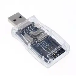 Прозрачный В виде ракушки SIM Card Reader Writer Cloner редактировать резервная копия GSM и CDMA USB 2.0 Картридер для gsm 32 К и 64 К apr26