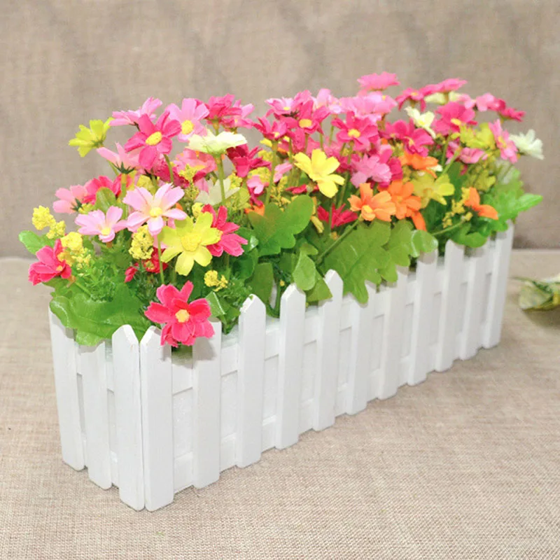 

Simulation Artificial Flowers Artificial Flower Fake Daisy Picket Fence Pot Pack Louis Garden Small Plant Fake Flower Pot Scene
