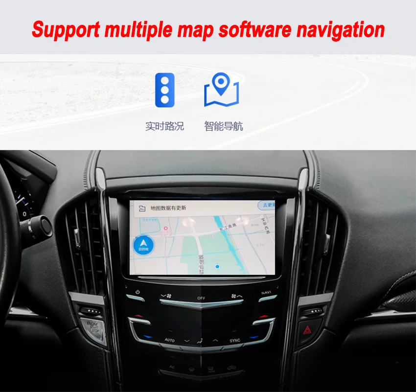 Liislee 2 din Android для Cadillac ATS ATS-L XTS SRX CTS автомобильный мультимедийный плеер gps навигация Видео Радио Bluetooth