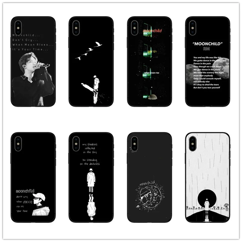 2020 RM Mono Mixtape moon child moonchild чехол для телефона iPhone 12 12mini 11 pro X XR XS Max 8 7 6s Plus 6 5s SE мягкий