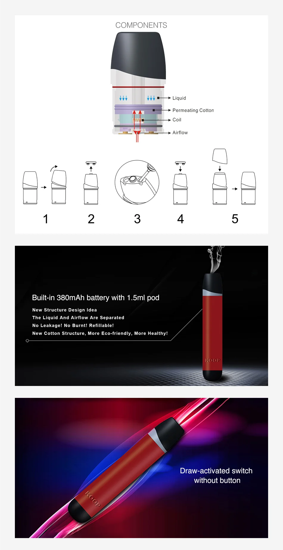 OVANTY KOOP Pod Kit 380mAh