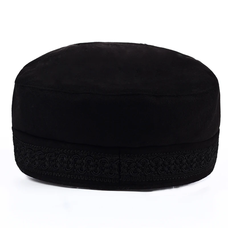 Модная Черная кепка, Женская Повседневная Уличная Кепка, плоская кепка, элегантная однотонная осенне-зимняя теплая Кепка, женская шапка
