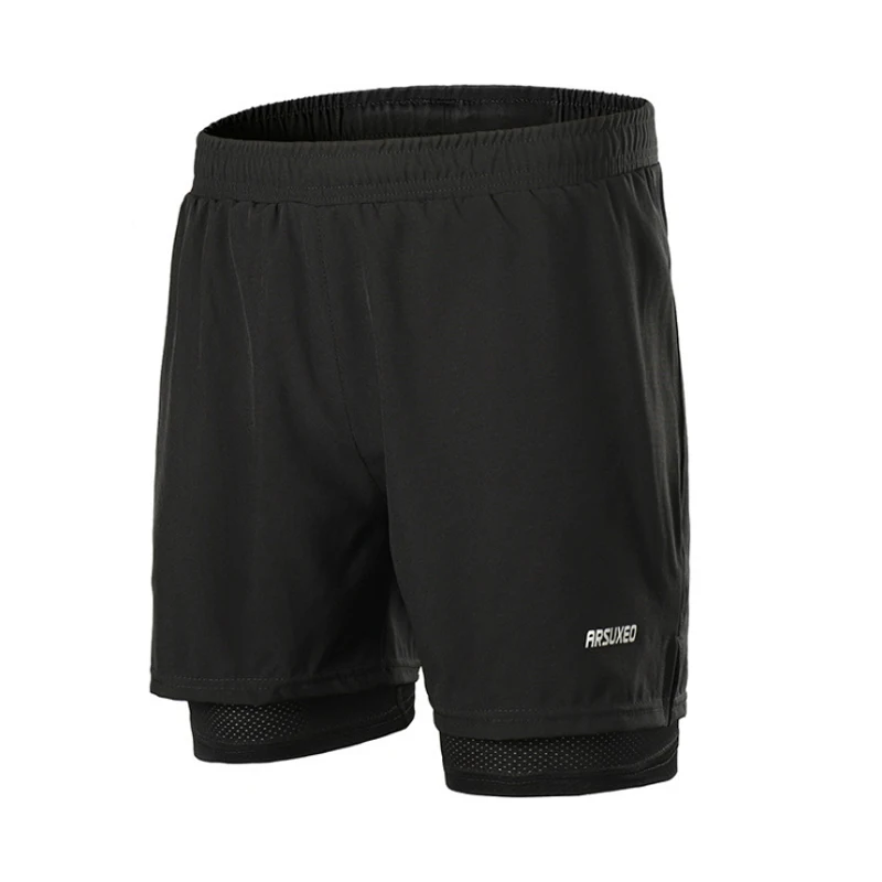 

Quick Dry Outdoor Sports Shorts Elastic Running Sport Shorts Men's Fitness Training Run Jogging Shorts With Zipper Pocket