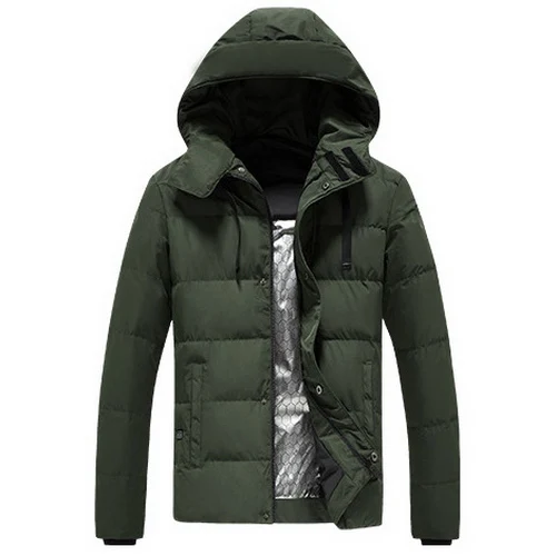 LOMAIYI мужская зимняя куртка, мужское теплое пальто с подогревом, Мужская парка с капюшоном, теплые куртки, водонепроницаемая ветровка, AM361 - Цвет: green