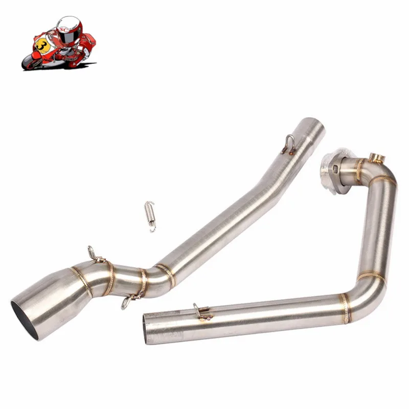

Motorcycle Exhaust Front Middle Pipe Connection Link Pipe Round 51mm Muffler Slip On For Suzuki GSX150R GSXR150 Without Exhaust