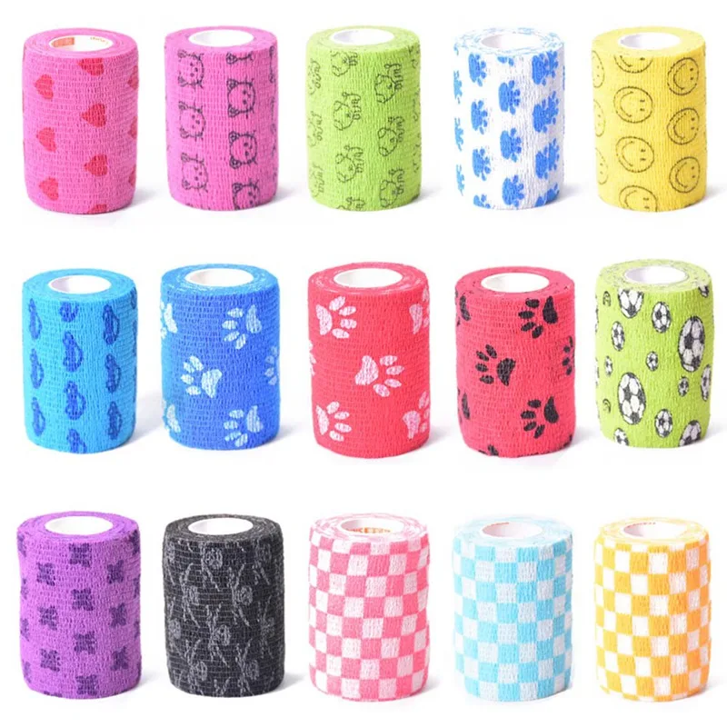 

1 Rolls Elastic Self Adhesive Bandage Medical First Aid Kit Waterproof Muscles Care Non-woven Fabrics Wrist Bandage 7.5*450cm