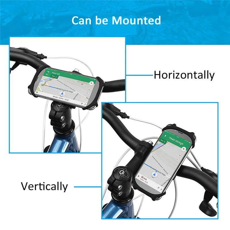 Силиконовый универсальный велосипедный держатель телефона держатель кронштейн для смартфона мобильного телефона мотоцикла велосипедная подставка для руля