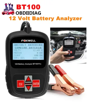

FOXWELL BT100 Pro 12V Digital Car Battery Tester for Flooded,AGM,GEL 12 Volt Automotive Battery Analyzer