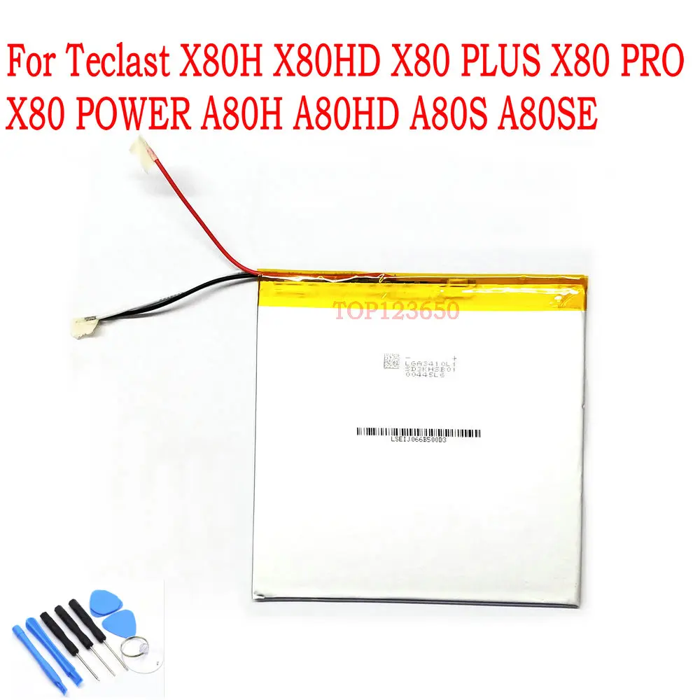 

New High Quality 5000mAh 3 line battery For Teclast X80H X80HD X80 PLUS X80 PRO X80 POWER A80H A80HD A80S A80SE Tablet PC