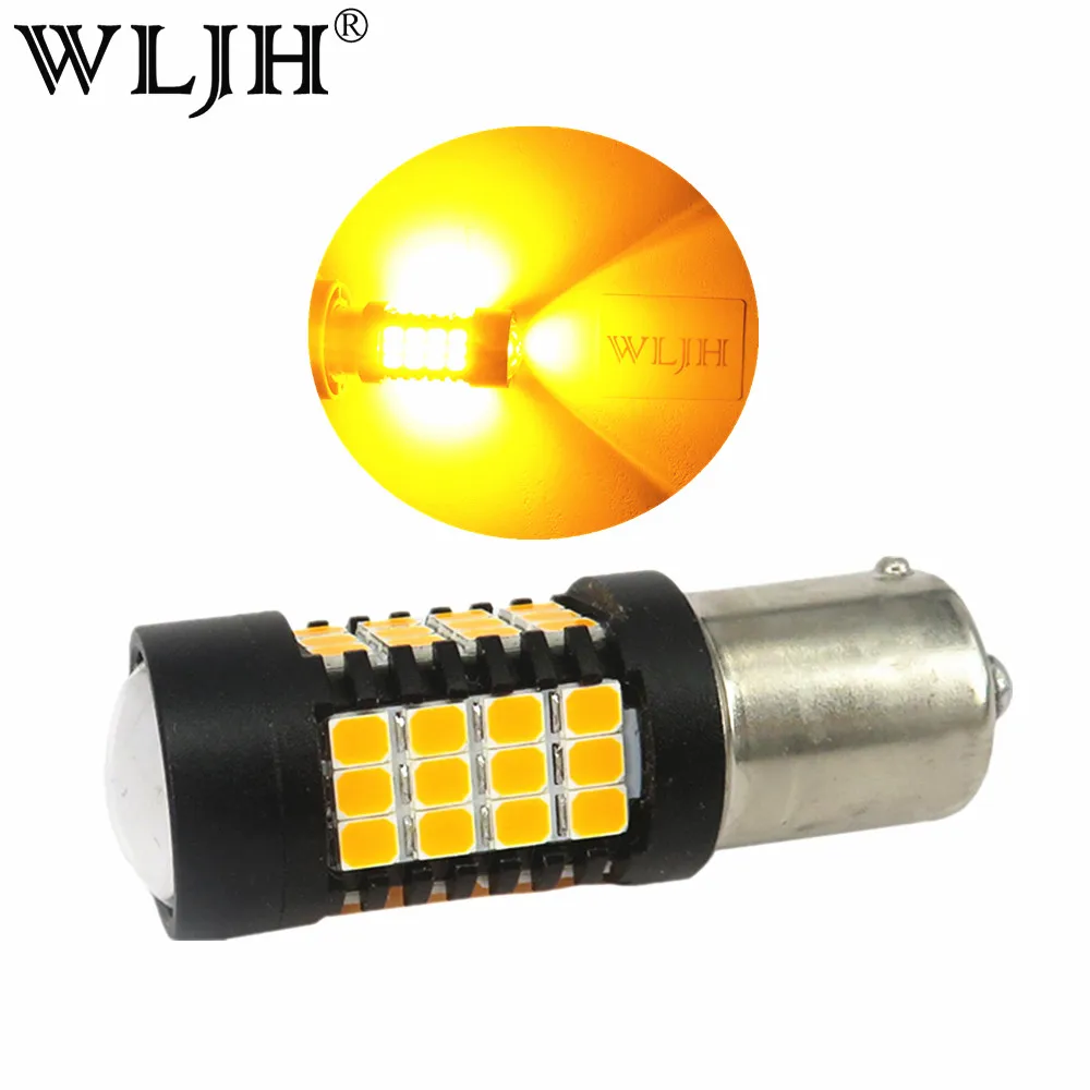 Wljh 2x Canbus Error Free Bau15s 7507 Py21w 1156py Led Bulb Car Turn