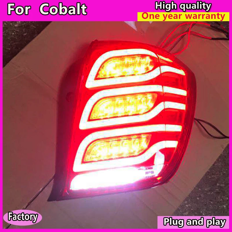 Discount Car Styling for Chevroleti cobalt Taillights 2001-2017 New cobalt  LED Tail Lamp Rear Lamp DRL+Brake+Park+dynamic turn Signal 1
