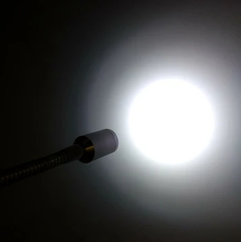 bedside reading lamp with flexible arm