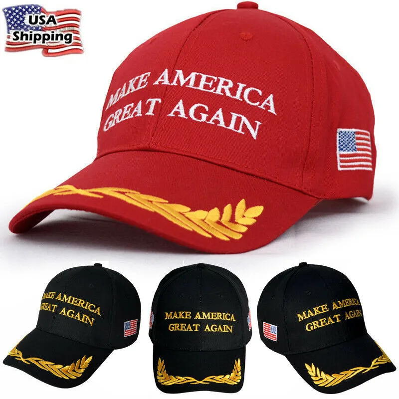 

President Donald Trump Make America Great Again Hat Republican Adjustable Cap Unisex Casual Solid Red