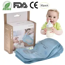 30 шт. 200 мл контейнер для заморозки молока сумки мать молоко Контейнер для детского питания хранение грудного молока мешок BPA бесплатно ребенок безопасный свежесть переноски для кормления