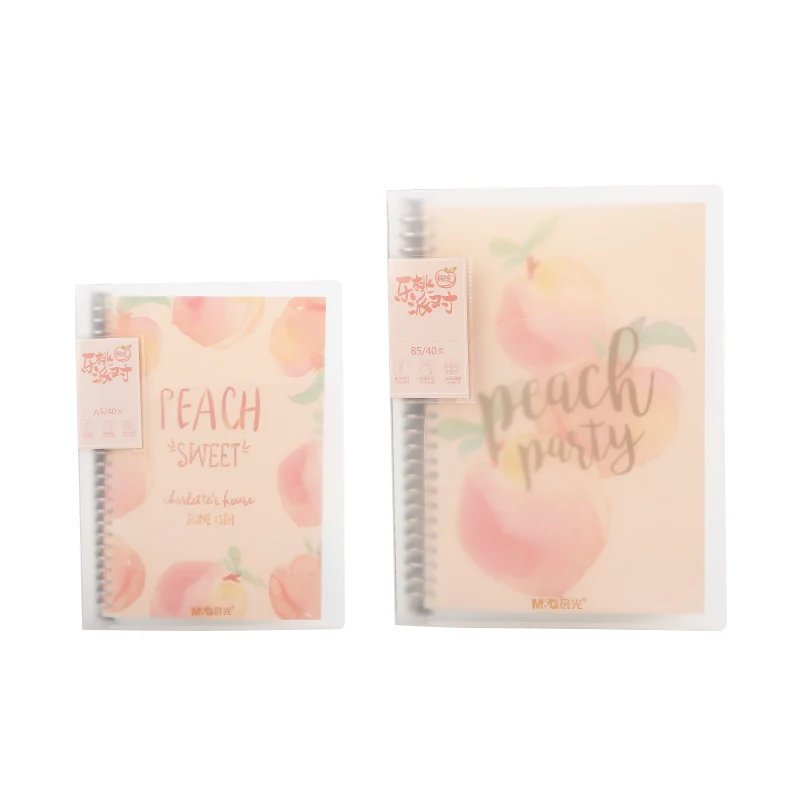 Жесткий ноутбук Andstal с жестким покрытием Sweet Peach Limited A5 B5 M & G школьный спиральный