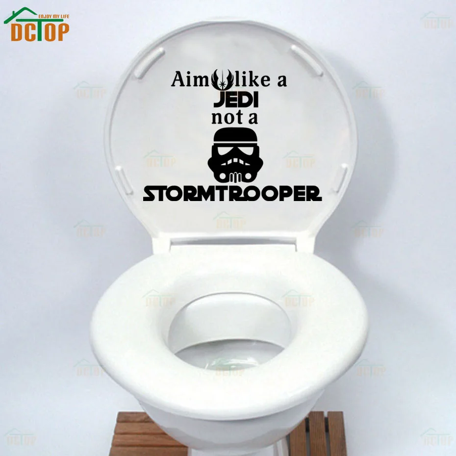  Toilet Stickers Vinyl Wall Sticker Decals Wallpaper Mural Wall Art Home Decor House Decoration (4)