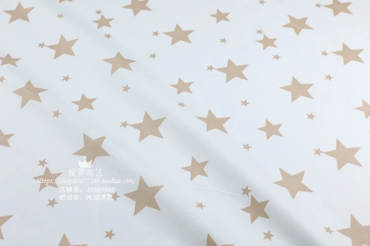 Syunss Diy Лоскутная Ткань для квилтинга детские кроватки подушки платье Шитье Tissus синий Альпака со звездами печатная хлопковая ткань Tecido