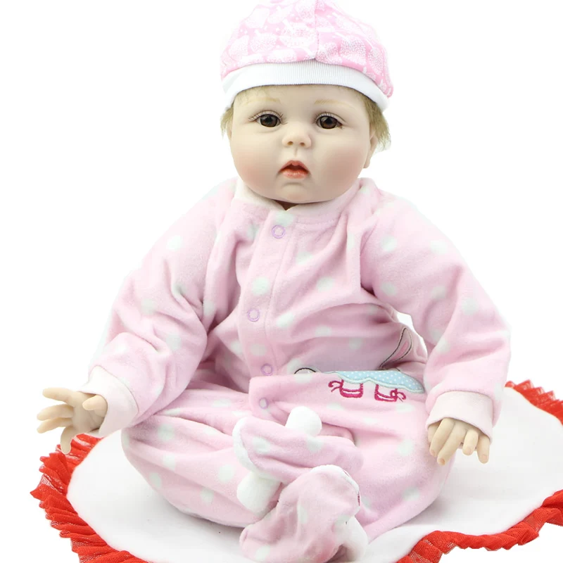 22 inch silicone baby dolls lifesize reborn babies girl handmade child size love doll