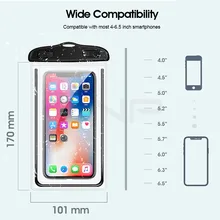 ZNP, водонепроницаемый чехол, сумка, чехол для телефона 6,5 '', сумка для телефона, чехол для iPhone Xs X 8 7Plus 6S 6 Plus, чехол для телефона для samsung Galaxy S9 S8