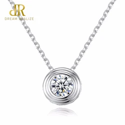 Dr Classic 1 Carat Clear Zirconia Cúbico Delicado Colgante Redondo con Italia Caja de Cadena Collar de las Mujeres 2019 Joyería Fina Venta Caliente Dr Classic 1 Carat Clear Zirconia Cúbico Delicado Colgante Redondo con Italia Caja de Cadena Collar de las Mujeres 2019 Joyería Fina Venta Caliente