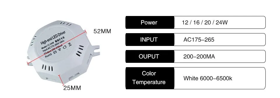 SMD светодиодный потолочный светильник 20 Вт 24 Вт Светодиодный светильник AC220V 40 светодиодный s 48 Светодиодный светильник с осьминогом средняя продолжительность жизни высокая яркая лампа белого цвета Внутреннее освещение