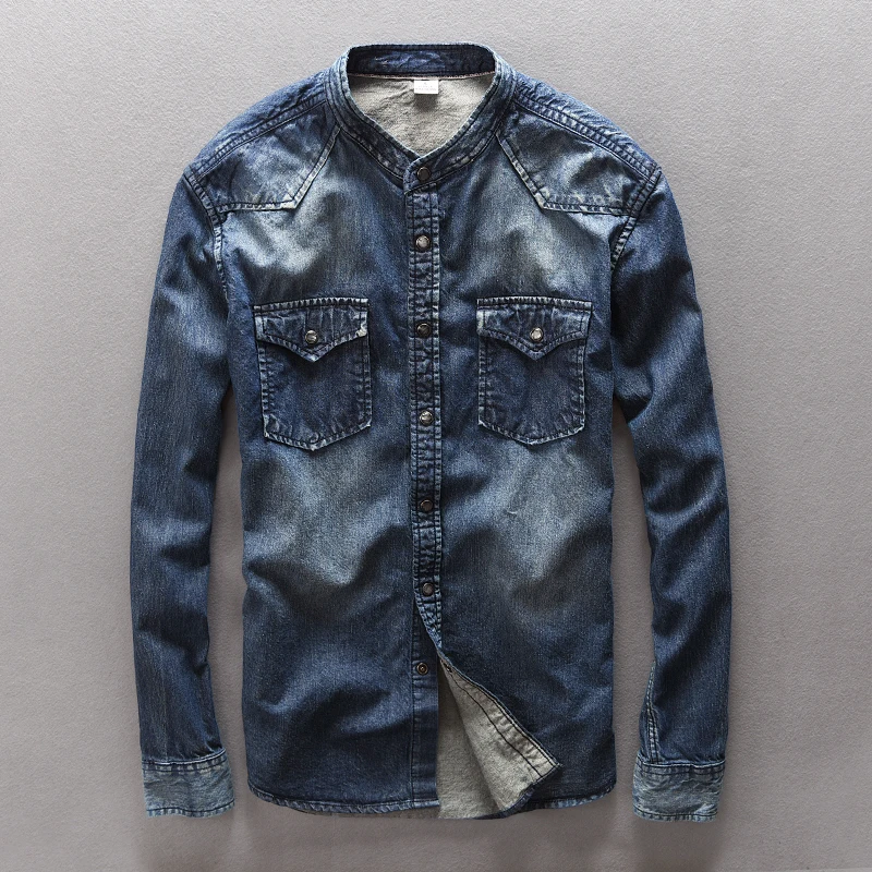 Italy New Fashion Black Jeans Shirt Men 