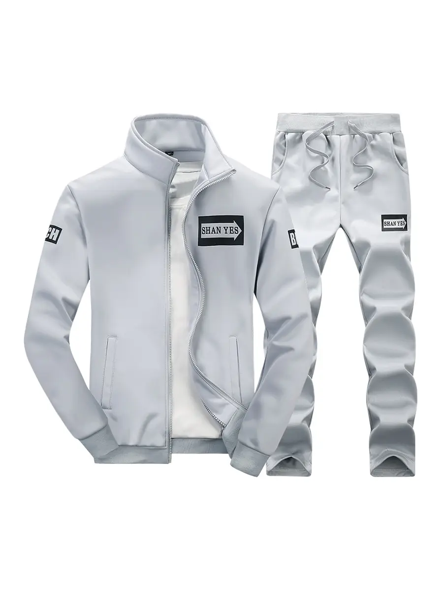 

Men's Active Tracksuit Letter Printting Chit Suits