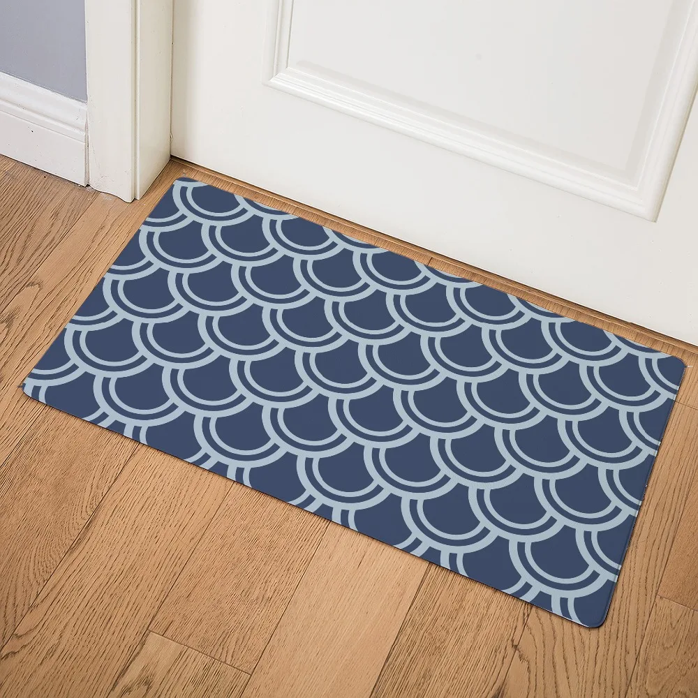Новые простые коврики Нескользящие тапочки Carpet 3D узор коврик с принтом для Ванная комната Кухня Входные Коврики украшения дома