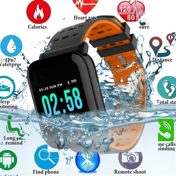 

Sport Smart Watch Heart Rate Monitor Fitness Tracker Sleep Monitor Waterproof Sport Watch Band for IOS Android Gifts Relogio A7