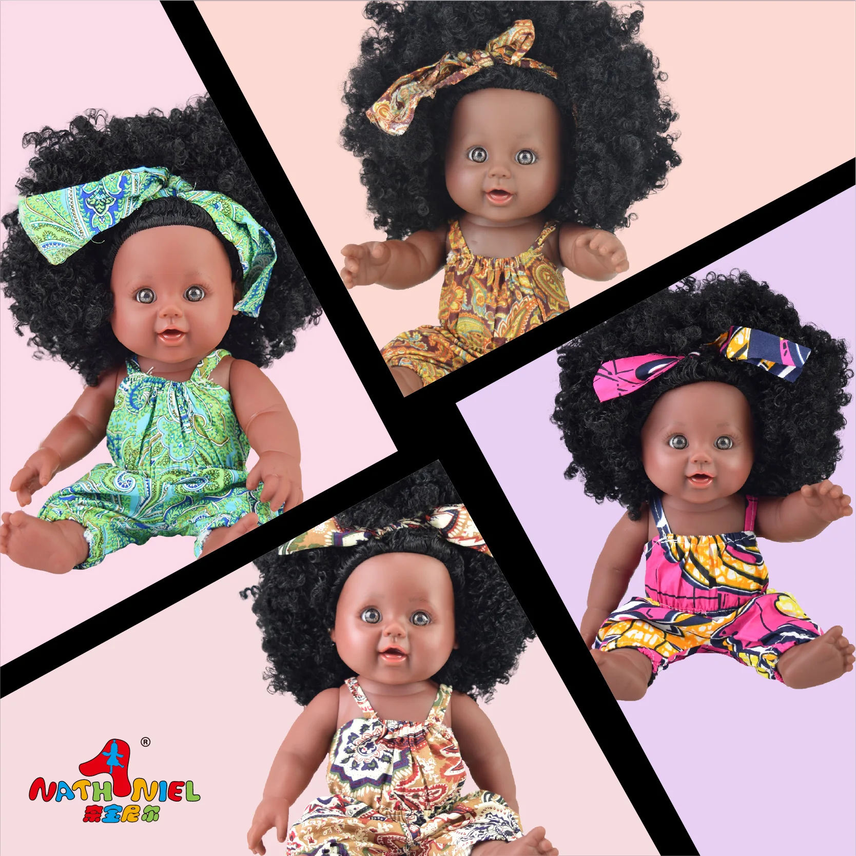 

African girl ! black baby doll 12inch american silicone bebe fashion dolls reborn baby girl boneca corpo silicone pop boy
